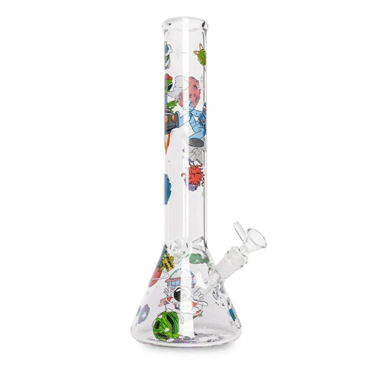 Red Eye Glass 15" Glow in the Dark Lost in Space Beaker Bong