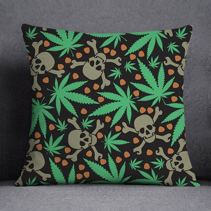 Weed Themed Pillow Case