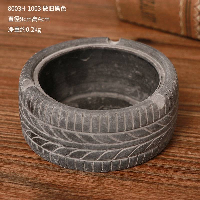 Vintage Tire Modeling Ashtray