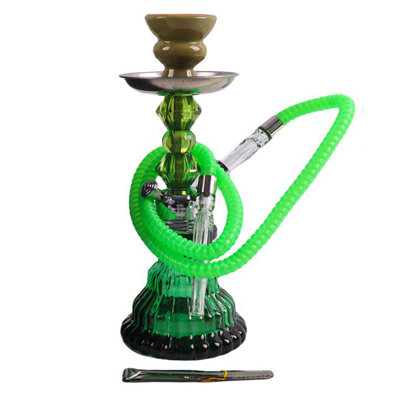 11″ Hookah Single Hose, JADE MIST Shape Green Color [SMKE-018]_0