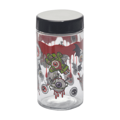 180ml Glass Storage Jar with Sticker Design – Compact & Stylish [SMKZ-145]