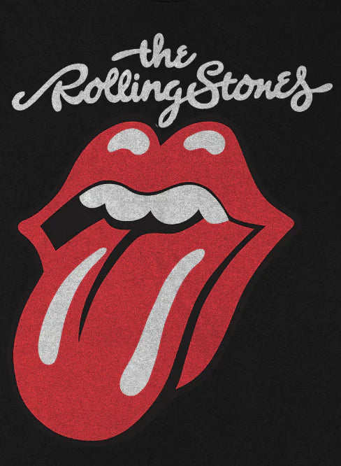 Rolling Stones | “Solid Tongue” Unisex Black T-Shirt - Officially Licensed