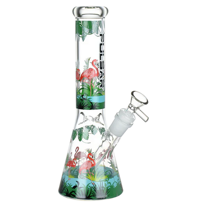 Pulsar® | 10" Chilllin flamingos Bong [WP774]