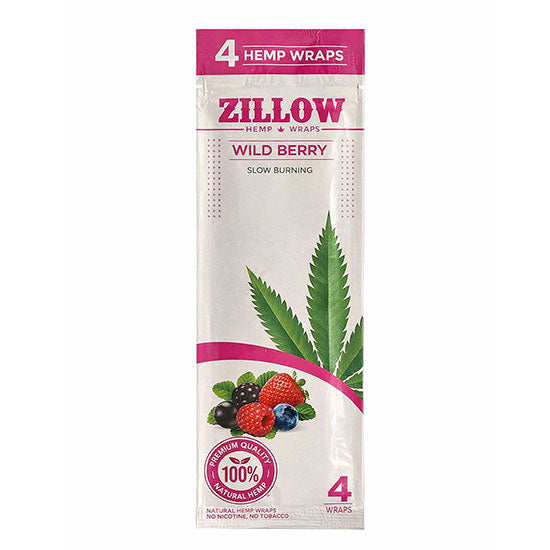 Zillow | Hemp Wraps – 4 Count (20 Packs / Box)