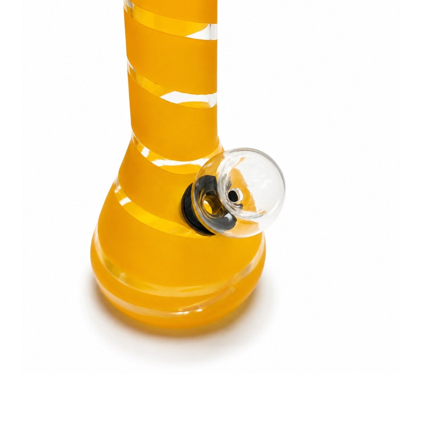 6" Spiral Stripe Mini Glass Beaker Bong – Assorted Colors