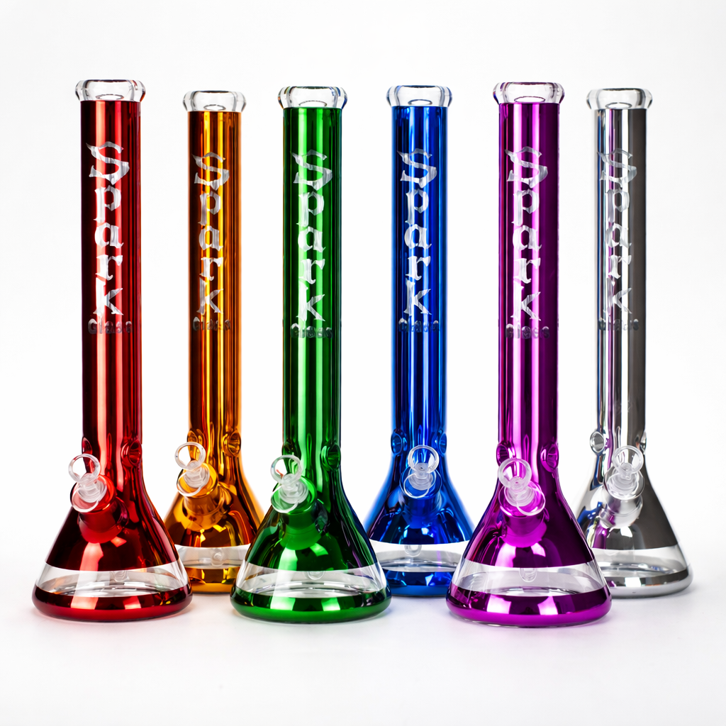 SPARK | 18" 7 mm metallic classic beaker bong