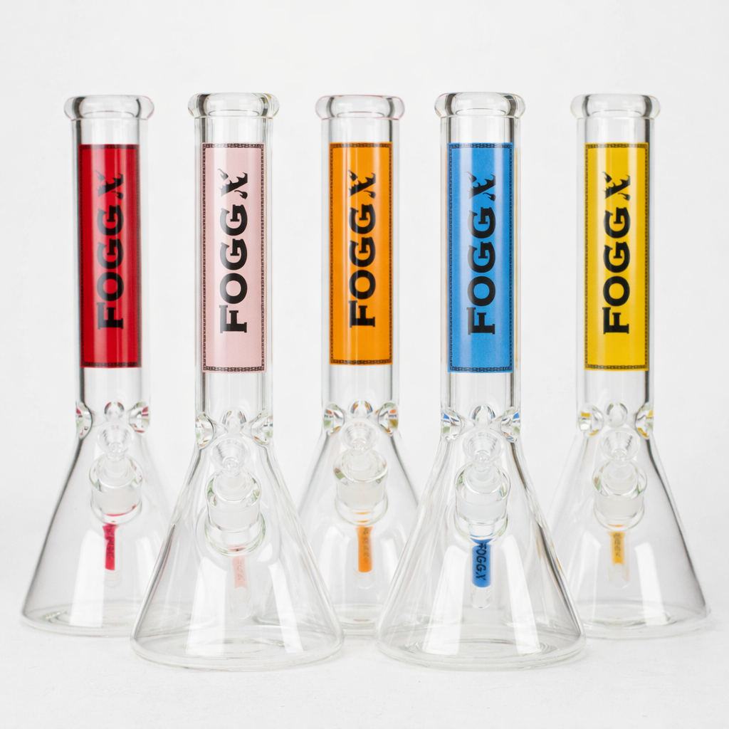 FOGGX | 14" Glass Water Pipe – 7mm Thick [FT590]