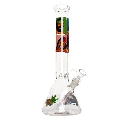 Cheech & Chong® Glass | 10" Pop Art Beaker Base Water Pipe [CC155]