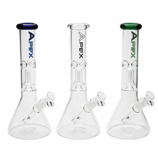 Apex | 12" Full Size Single Dome Perculator Beaker Glass Bong