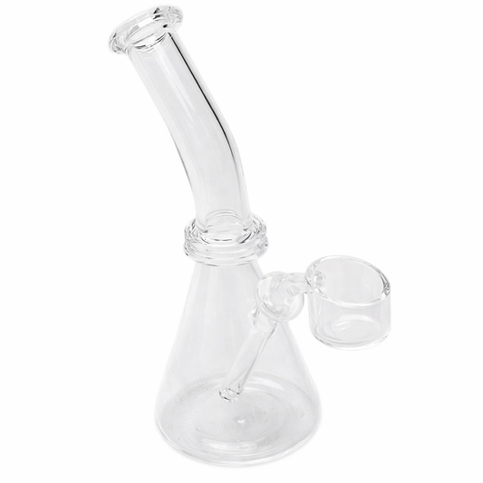 Cannaccessories | 5" All-Quartz Bangin Beaker Glass Concentrate Rig