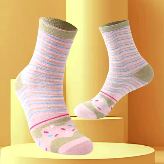 TRIM QUEEN | DONUT PINK SWIRL SOCKS_2