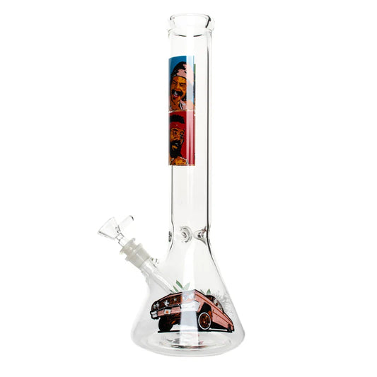 Cheech & Chong® Glass | 10" Pop Art Beaker Base Water Pipe [CC155]