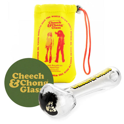 Cheech & Chong® Glass | 4.5" Bloat On Hand Pipe W/Ash Catcher Mouthpiece