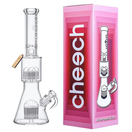 Cheech Glass  | 16" Double Tree Perc Beaker – The Forest Whitaker - CH-217
