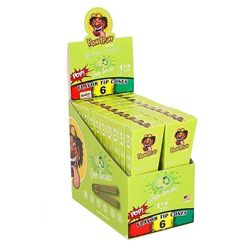 Honeypuff | 1 1/4 Size Fruit flavor tip 6pk Hemp cones Box of 20_5