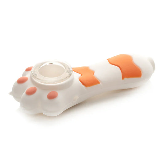 LIT® Silicone | 3.25" Cat Paw Hand Pipe [TS205W]