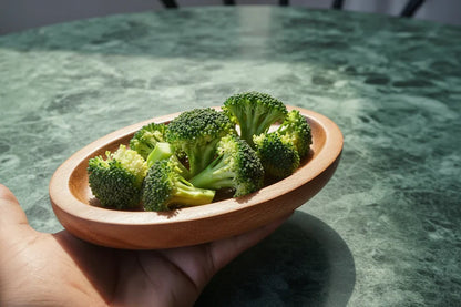 TBBC | Natural Hardwood oval Rolling Tray