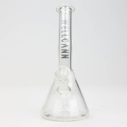 WellCann | 8" Clear Glass Beaker Bong with Bent Neck
