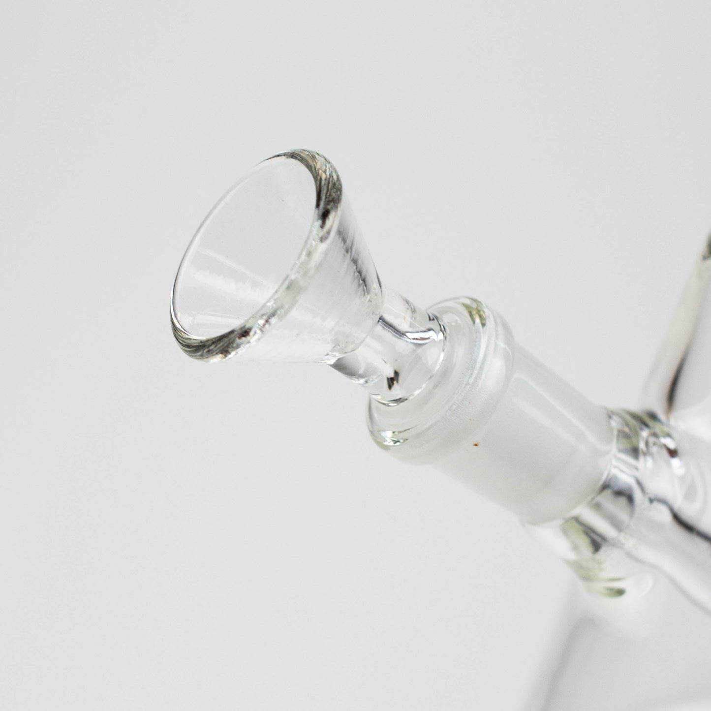 WellCann | 8" Clear Glass Beaker Bong with Bent Neck