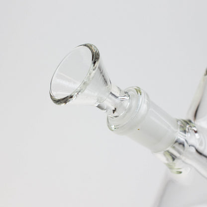 WellCann | 8" Clear Glass Beaker Bong with Bent Neck