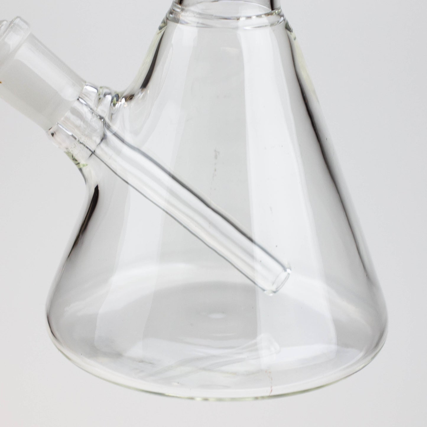 WellCann | 8" Clear Glass Beaker Bong with Bent Neck