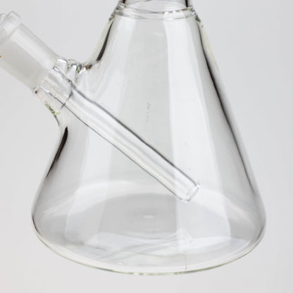 WellCann | 8" Clear Glass Beaker Bong with Bent Neck