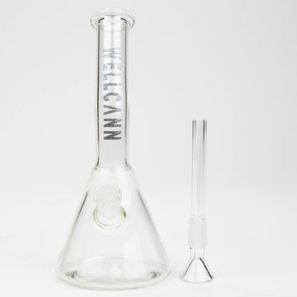 WellCann | 8" Clear Glass Beaker Bong with Bent Neck