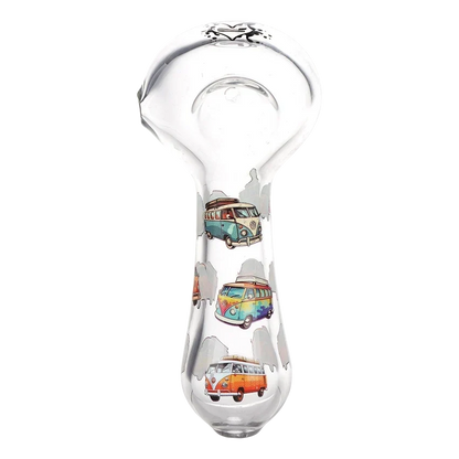 SC Pulsar VW Bus 4.5" Glass Spoon Pipe 3 Count set