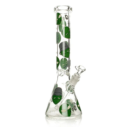 Red Eye 15" 7mm Glow in the Dark Aliens Beaker Bong