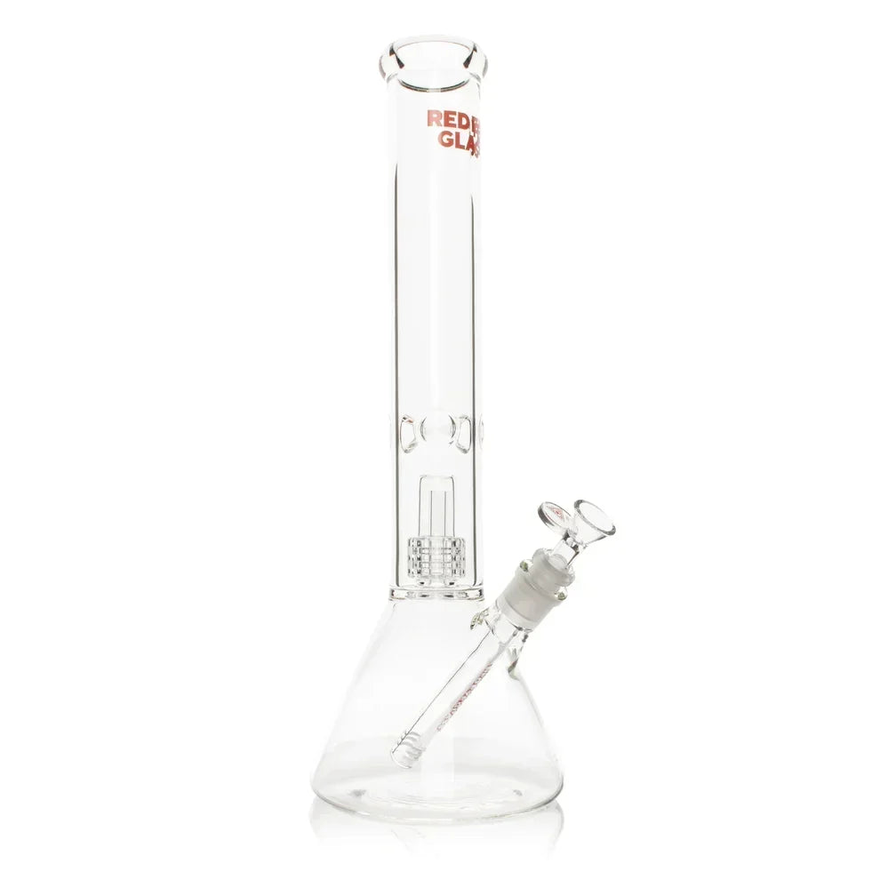 Red Eye Glass 16" Dual Chamber Matrix Perc Beaker Bong