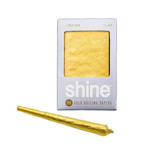 shine® | Gold 2-sheet Rolling paper_0