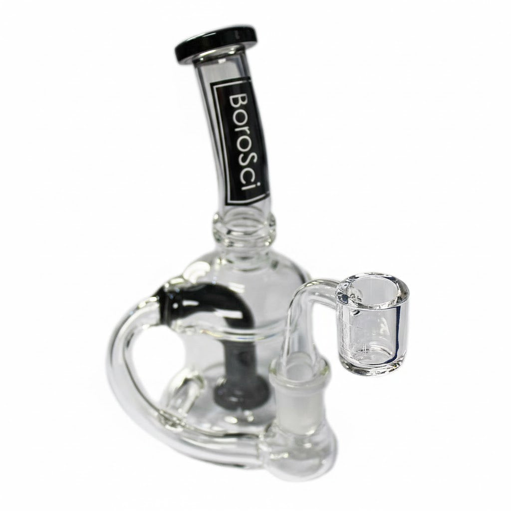 BoroSci | 6" Circ Recycler Glass Rig