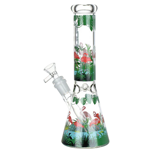Pulsar® | 10" Chilllin flamingos Bong [WP774]