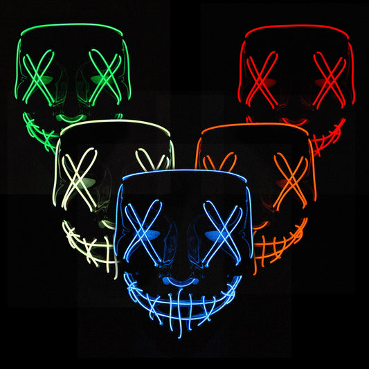 LED Neon Mask for party or Halloween Costume_0