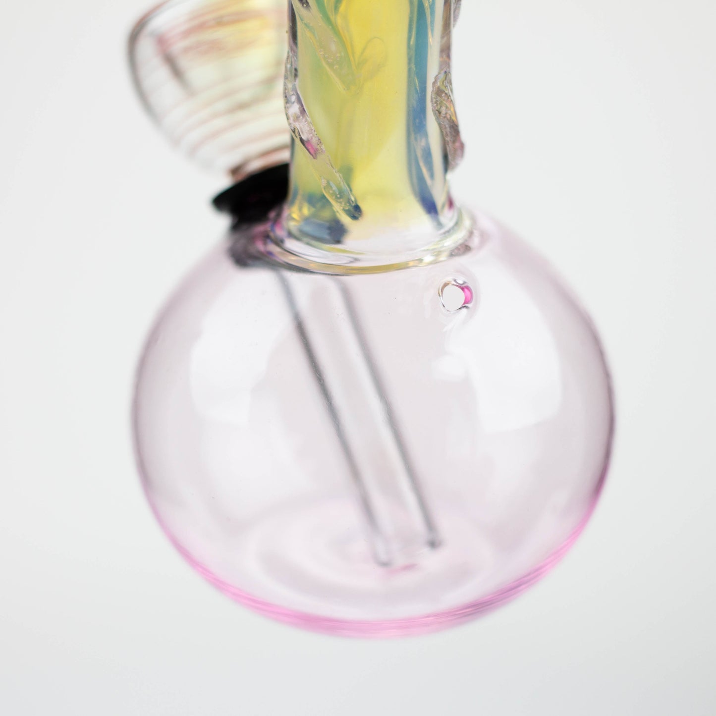 6" changing color glass water bong_4