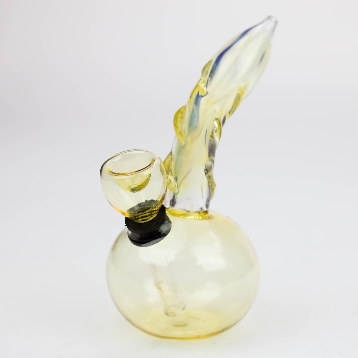 6" changing color glass water bong_2