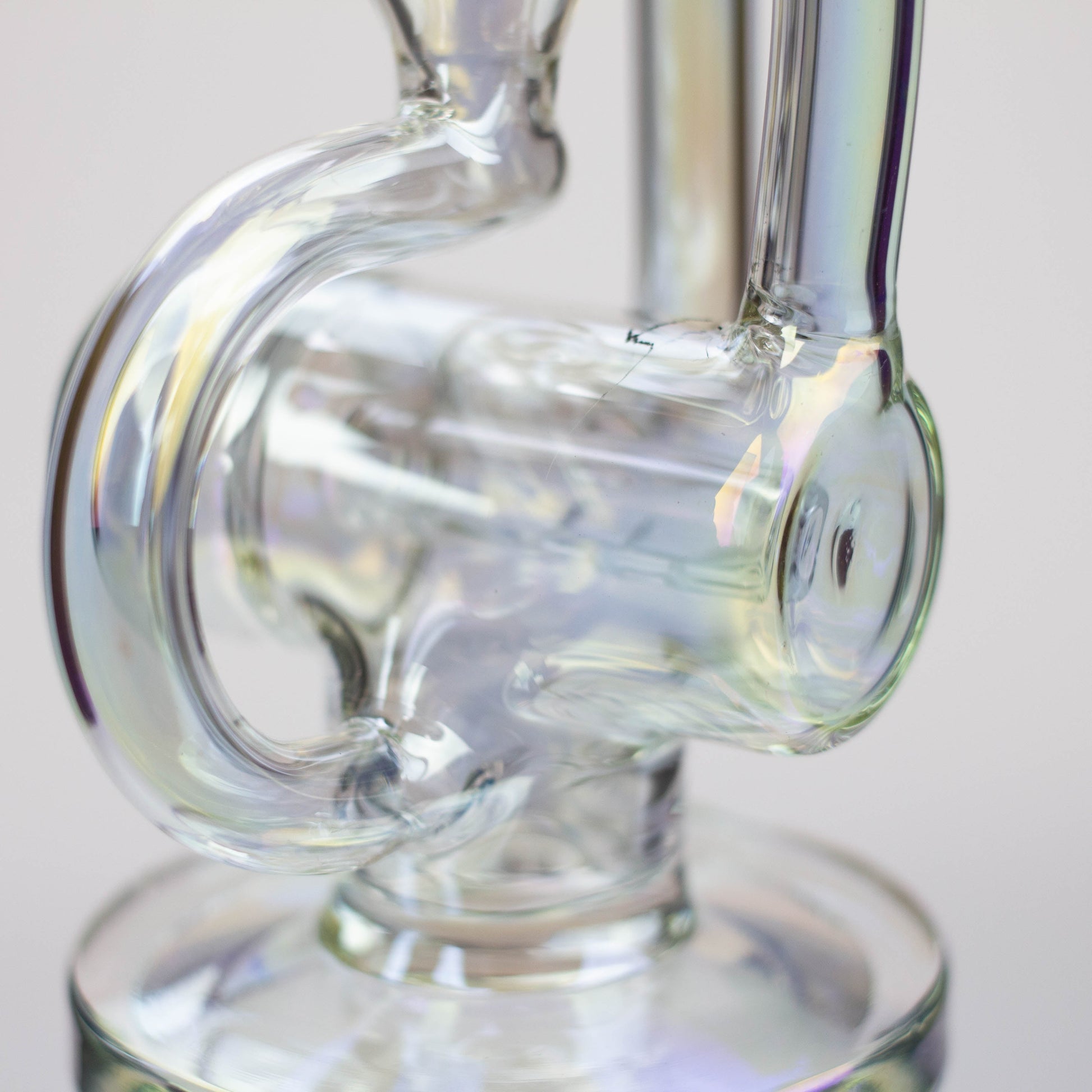 8" 2-in-1 electroplated glass recycler rig_4