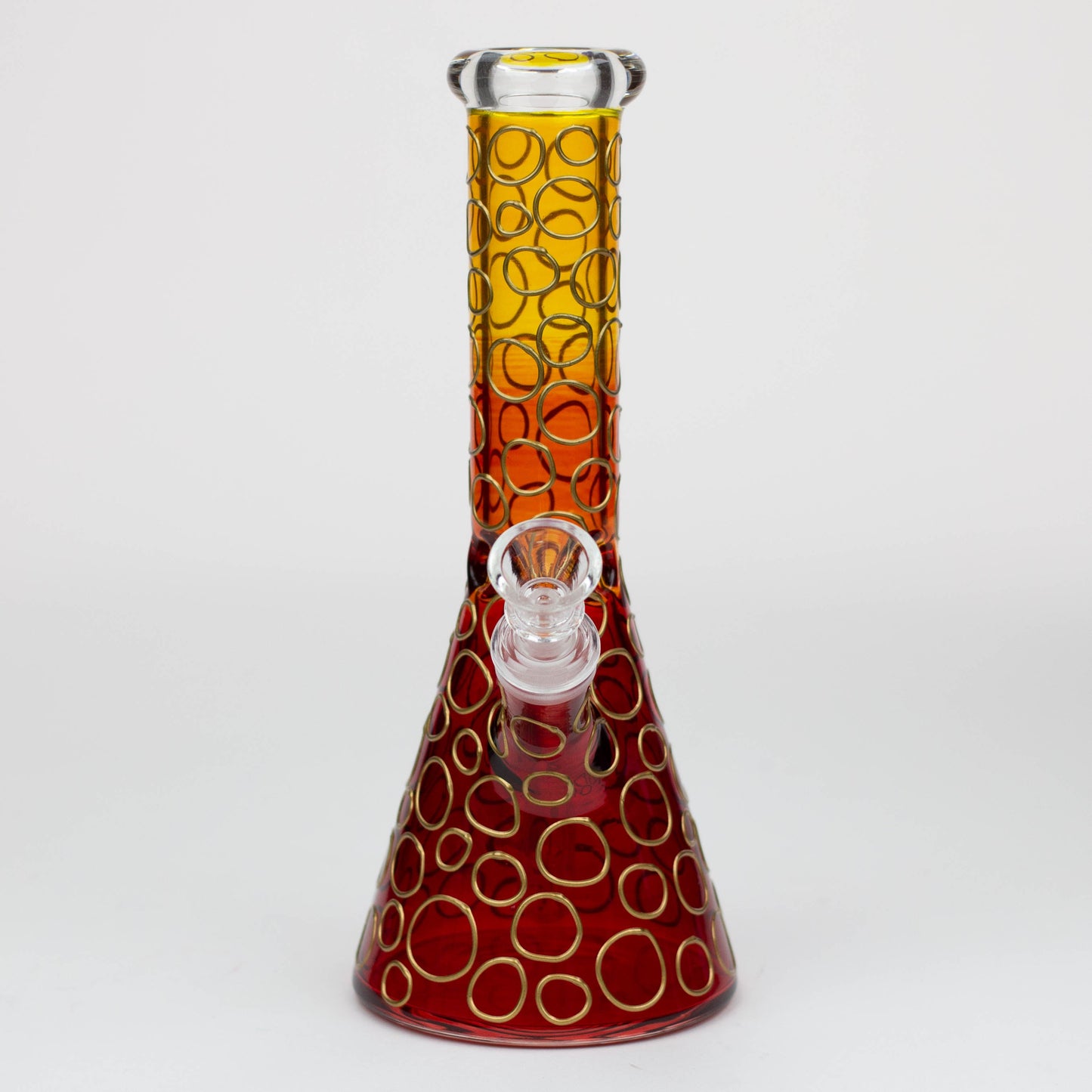 10" 3D Texture color dots beaker glass bong [HD20]_7