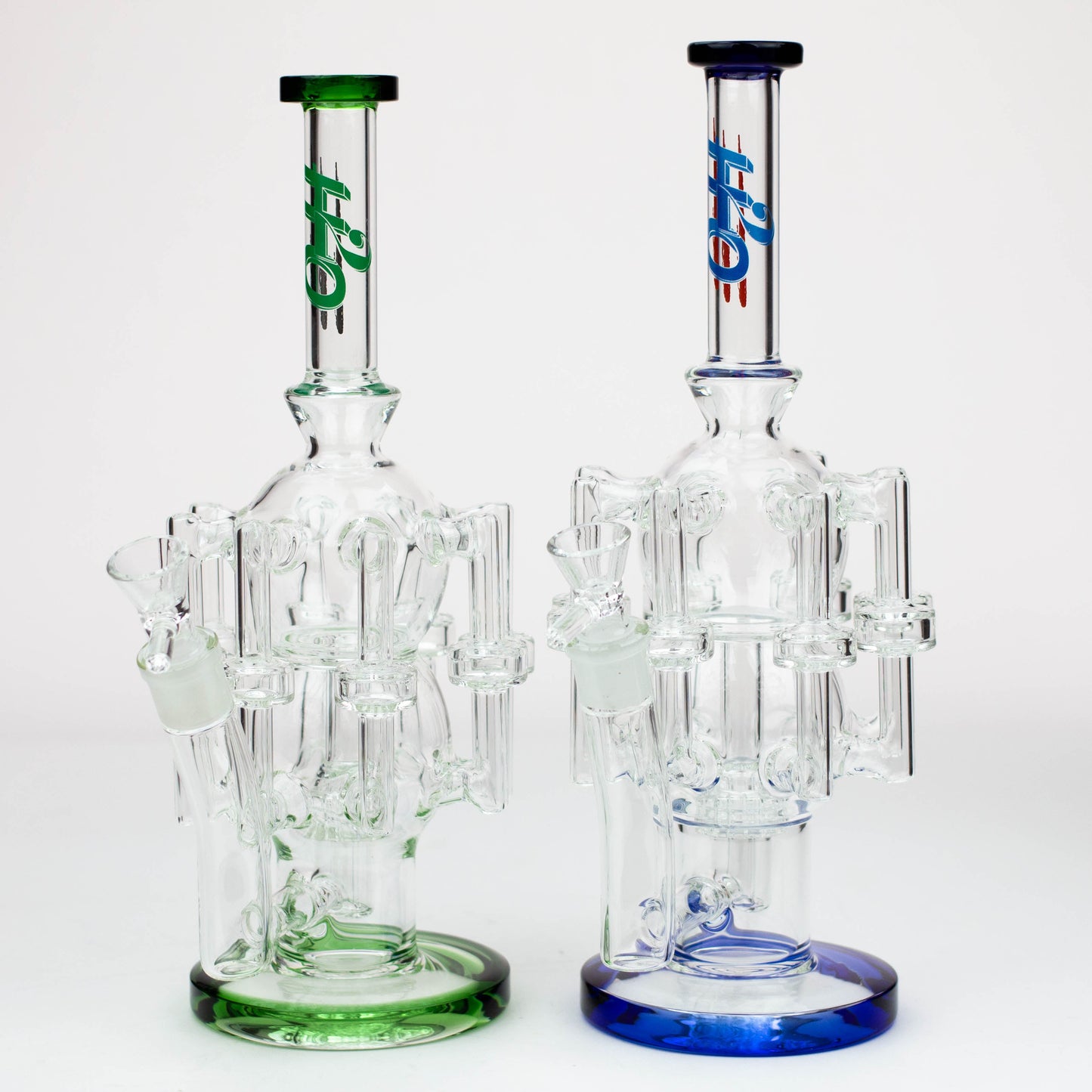 13.5" H2O Glass water recycle bong [H2O-17]_0