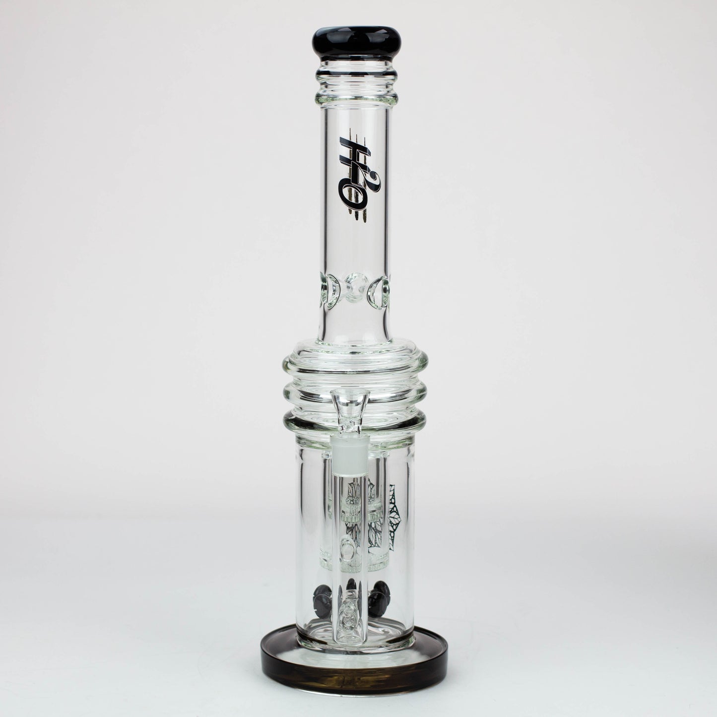 17" H2O glass water bong with double layer honeycomb [H2O-28]_9