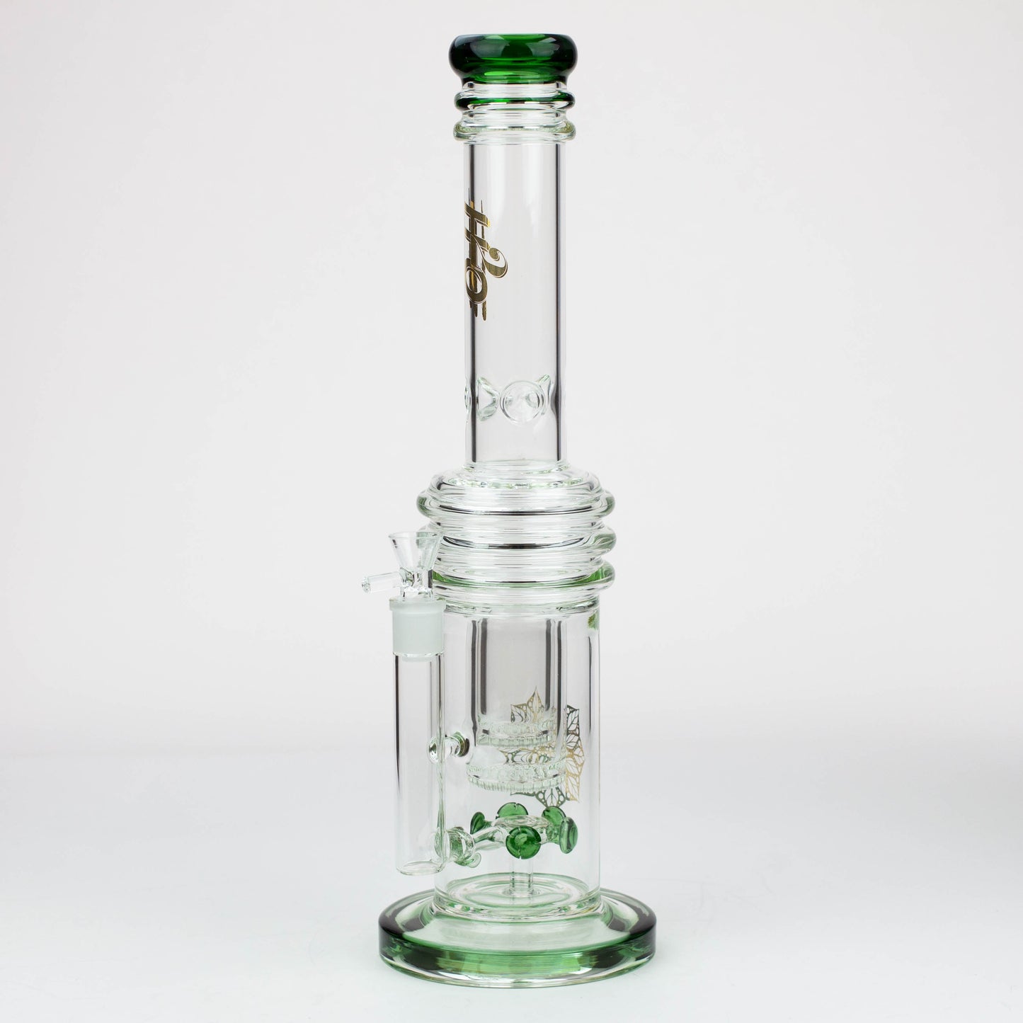 17" H2O glass water bong with double layer honeycomb [H2O-28]_6