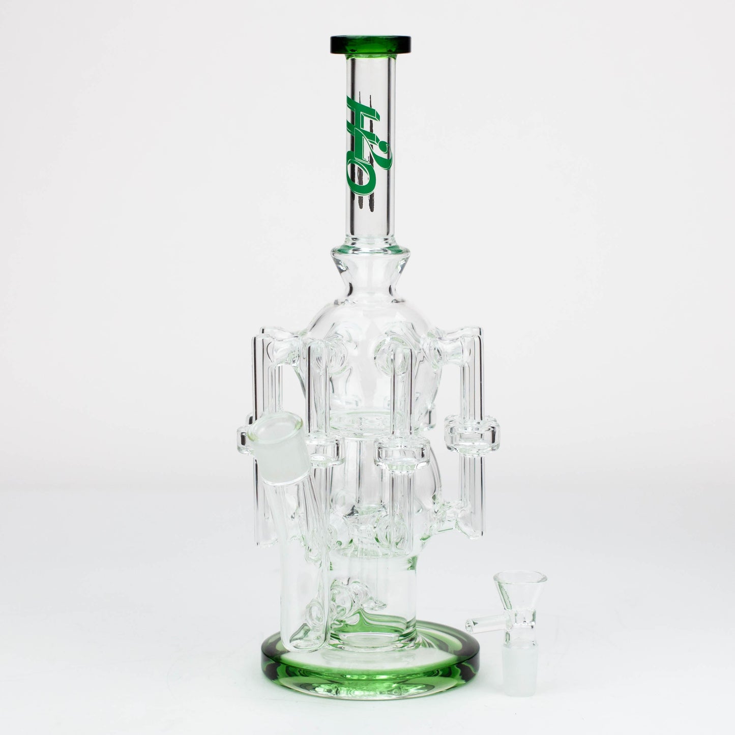 13.5" H2O Glass water recycle bong [H2O-17]_8