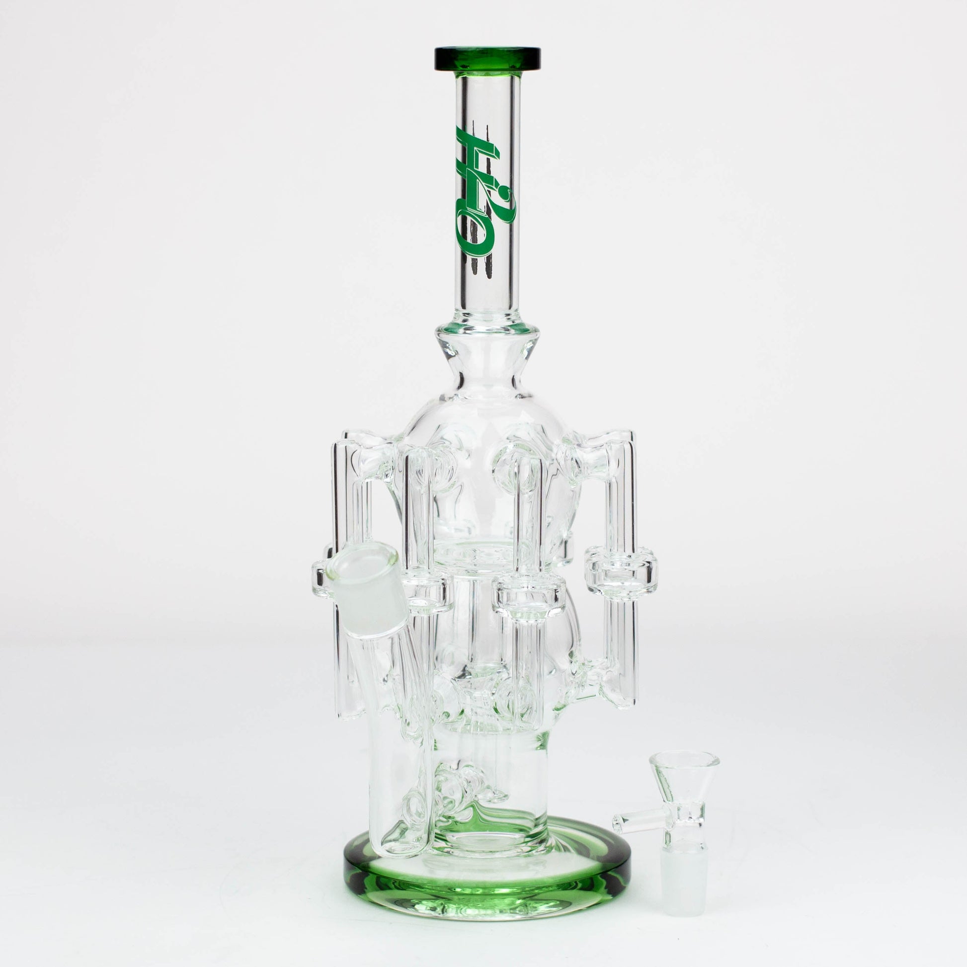 13.5" H2O Glass water recycle bong [H2O-17]_8