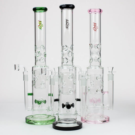 19" H2O 2-in-1 Double Joint glass water bong [H2O-22]_0