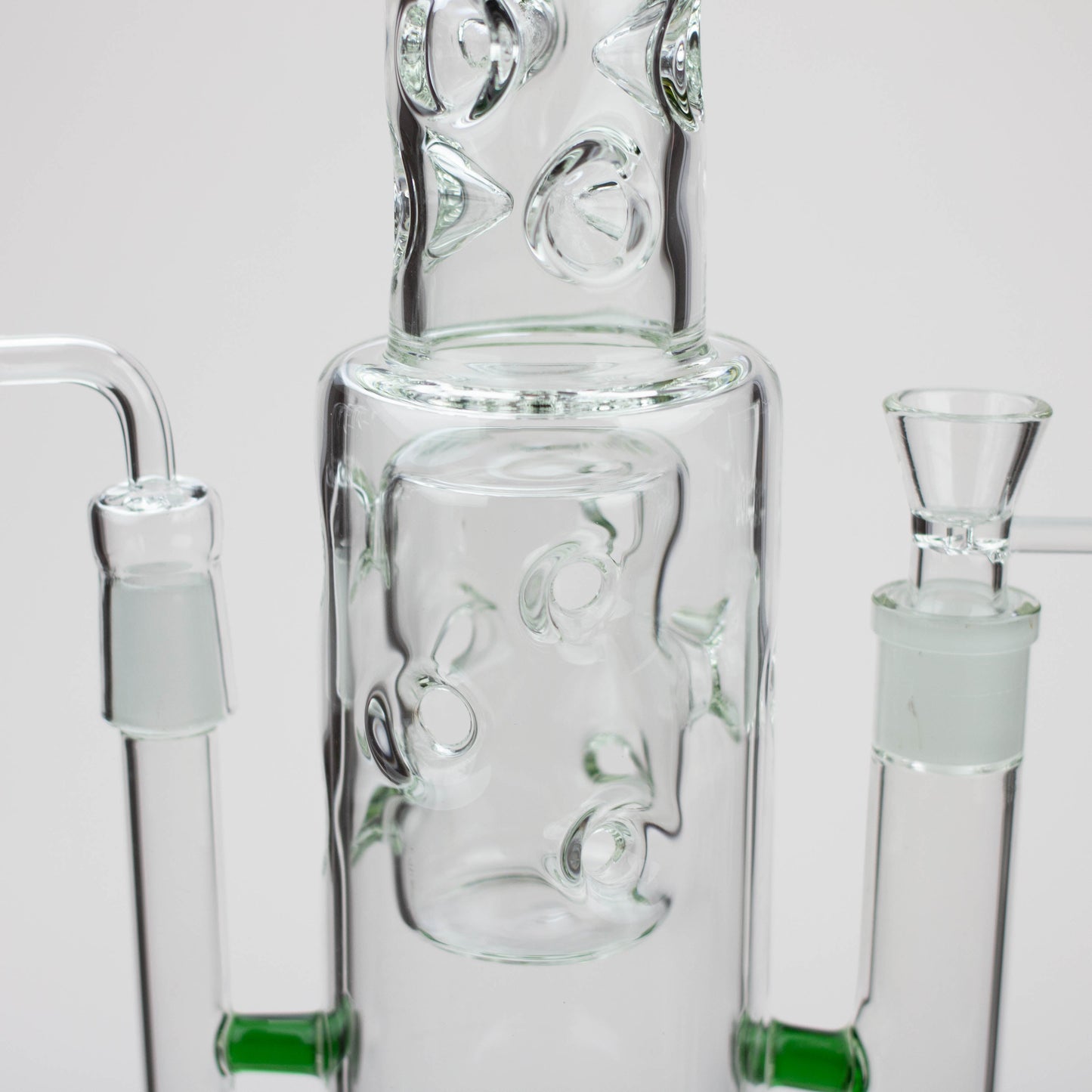 19" H2O 2-in-1 Double Joint glass water bong [H2O-22]_3