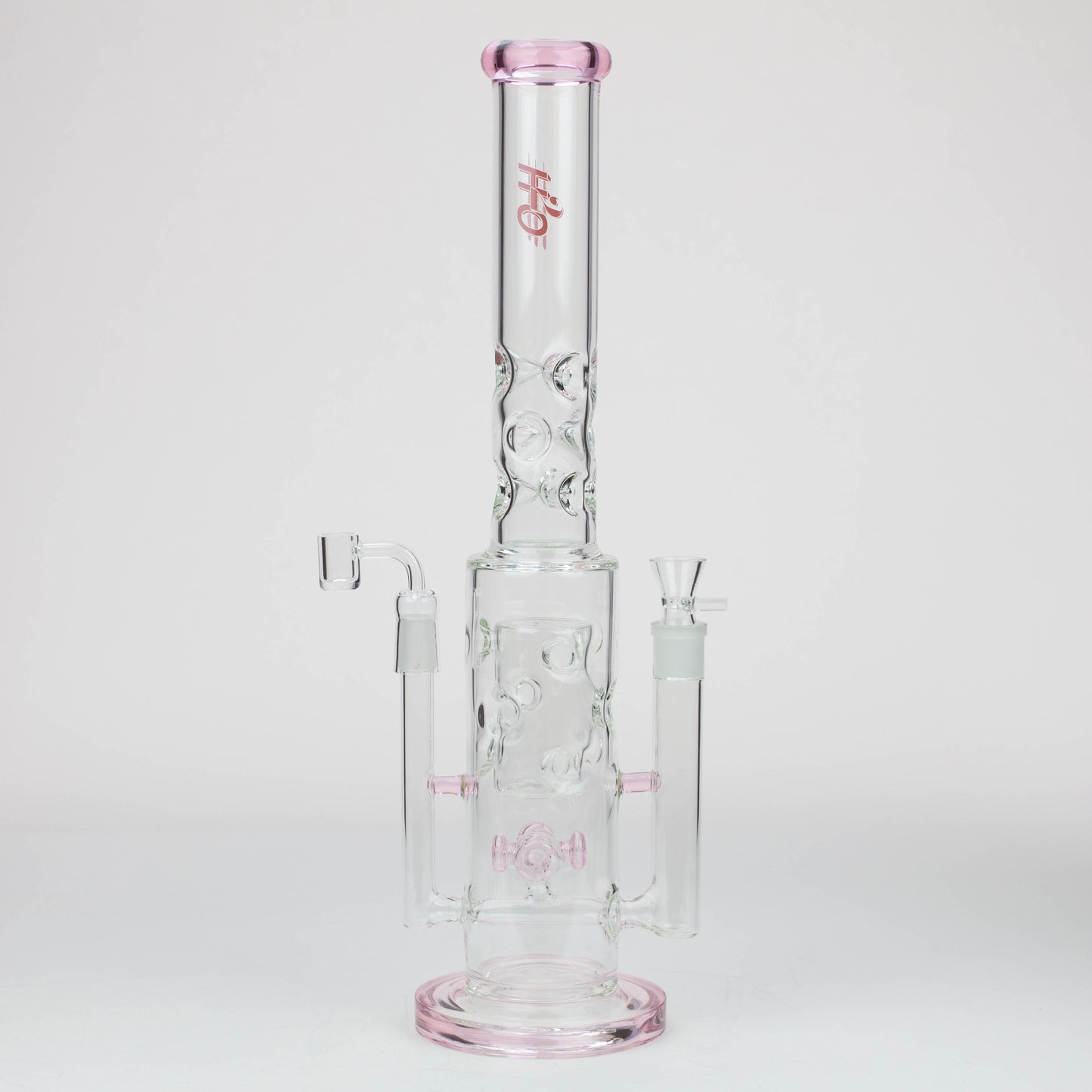 19" H2O 2-in-1 Double Joint glass water bong [H2O-22]_6