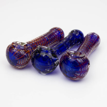 5" Spider web glass hand pipe_1