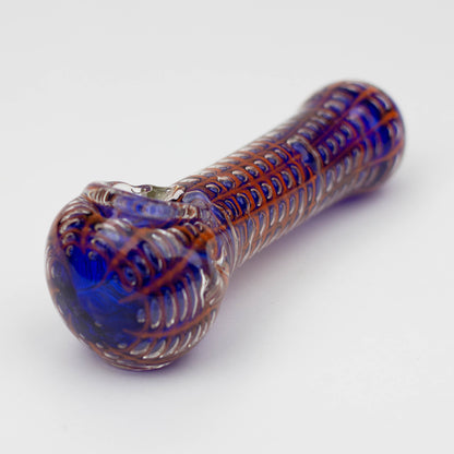 5" Spider web glass hand pipe_3