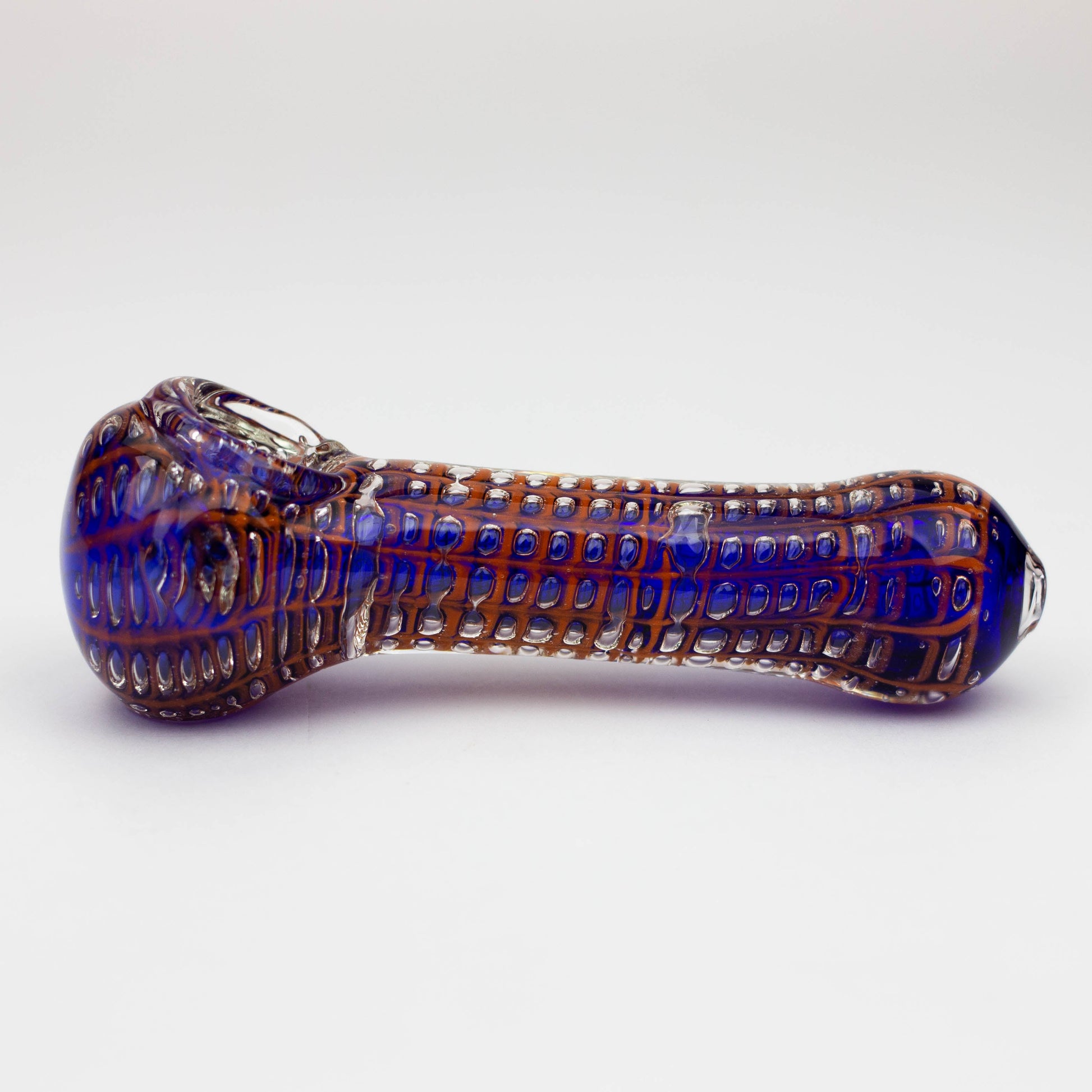 5" Spider web glass hand pipe_5