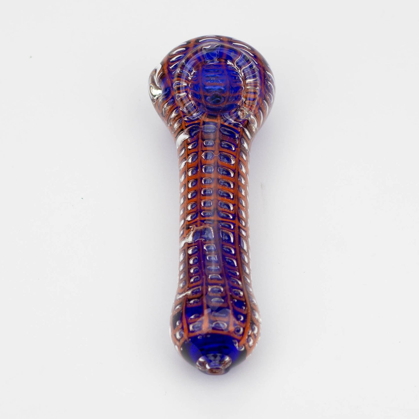 5" Spider web glass hand pipe_6
